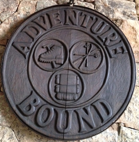 adventure bound sign